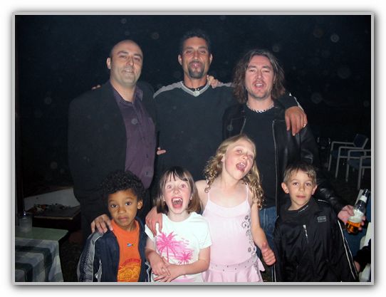 FJ Critter and Trev with children at Critters 40th